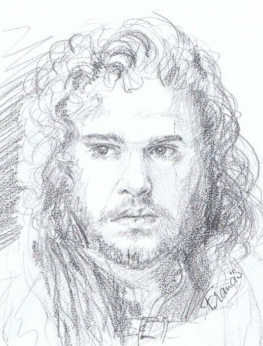 Jon Snow by Francis Bax